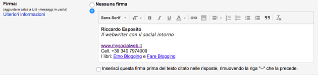 Aumentare visite con la firma email Aumentare visite con la firma email