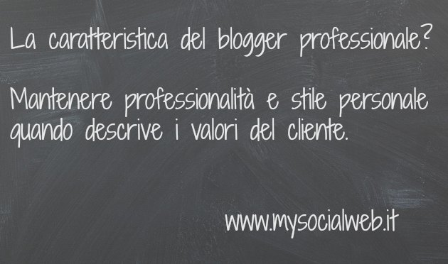 blogger professionale