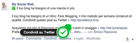 condividi su facebook