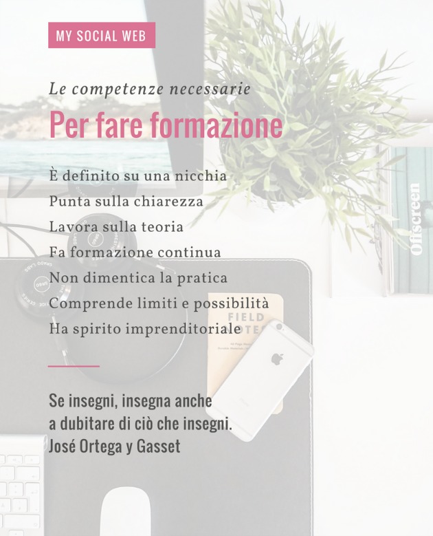 Le caratteristiche di un formatore.