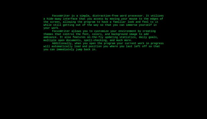 focuswriter themes