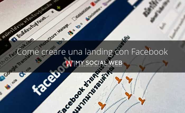 Come creare una landing page su Facebook