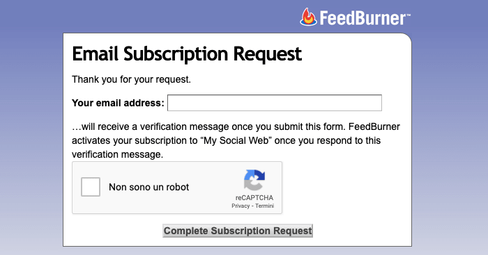 feedburner email