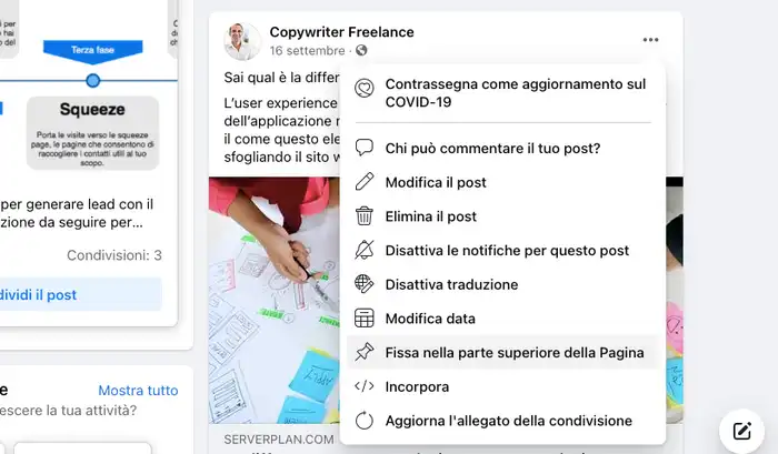 Come mettere in evidenza un post su Facebook