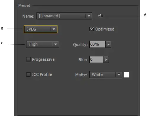 compressione immagine photoshop