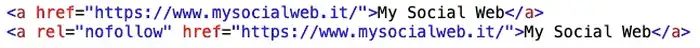 Differenza tra link dofollow e link nofollow
