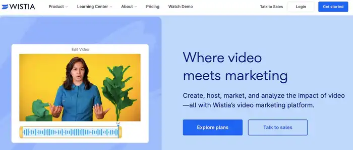 home page landing