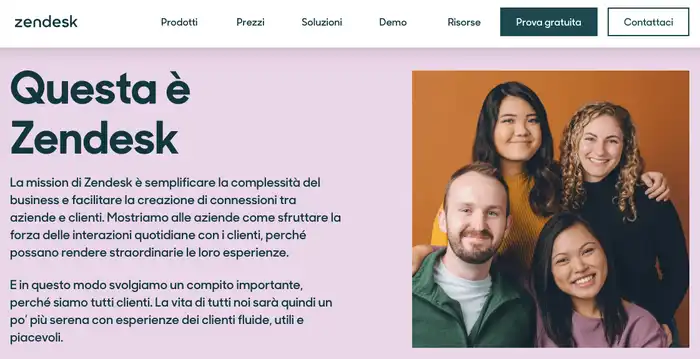esempio pagina about us